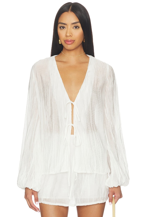 Brandi Crinkle Tie Top