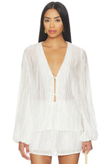 Brandi Crinkle Tie Top