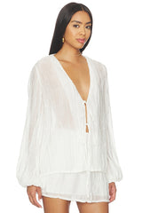 Brandi Crinkle Tie Top