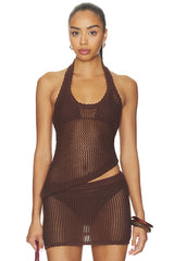 Casey Crochet Halter Top