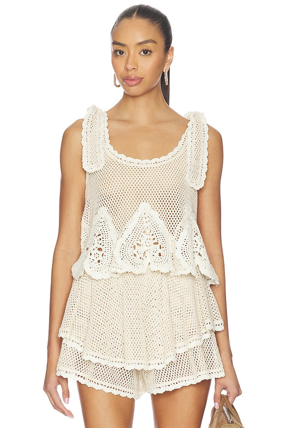 Madelyn Crochet Tank