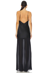Vienna Satin Maxi Dress
