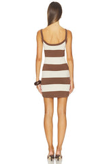 Nolita Dress in Almond &amp; Cocoa Brown