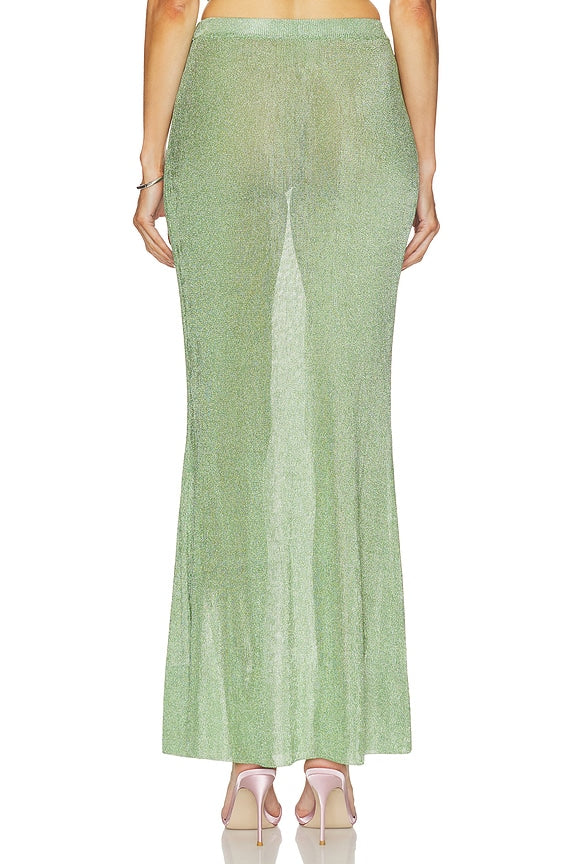 Harmony Metallic Knit Skirt