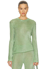 Hana Metallic Knit Top