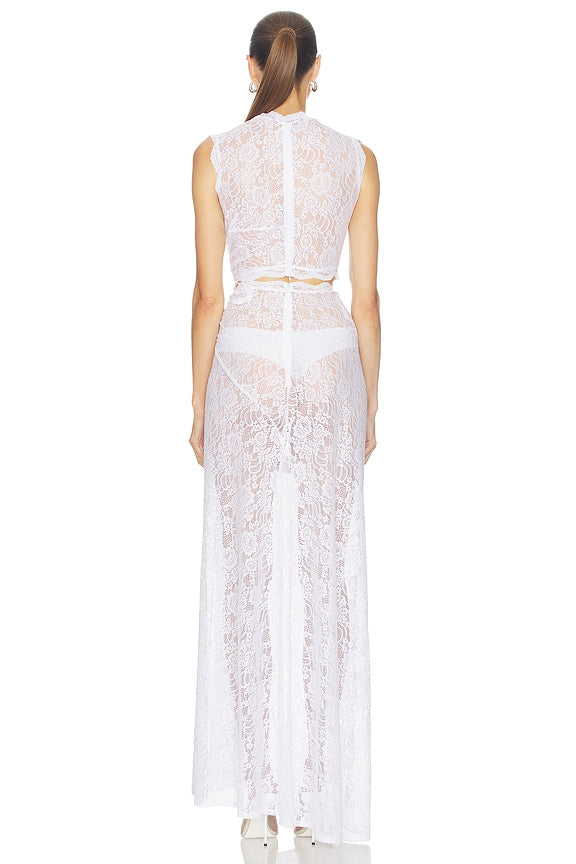 Lace Triple Loop Knit Dress
