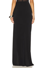 Floor Length Gathered Belt Skirt