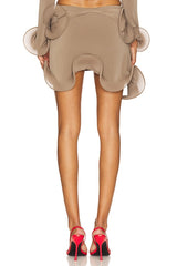Wave Hem Bamboo Skirt