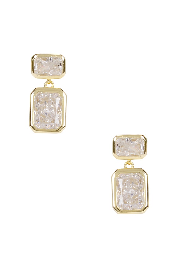 Emerald Baguette Drop Earring