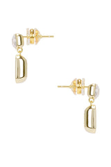 Emerald Baguette Drop Earring