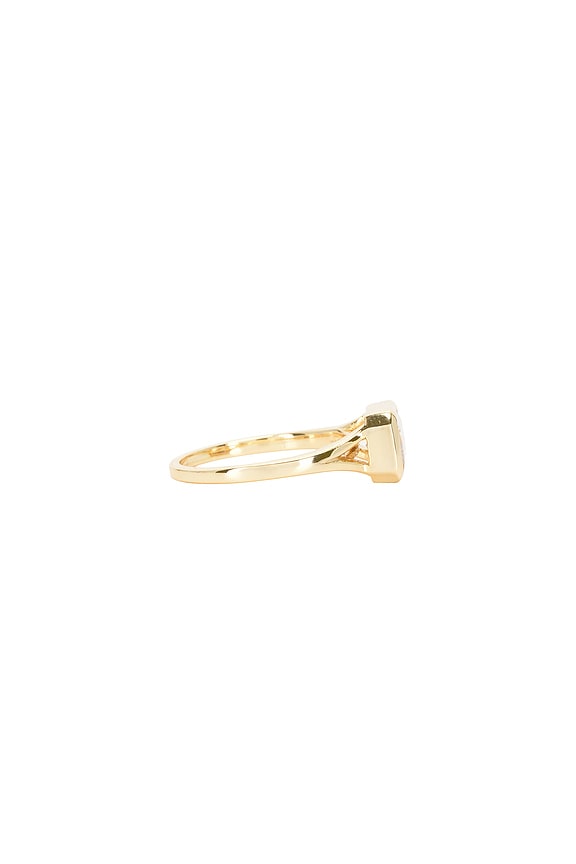 Emerald Cut Bezel Ring