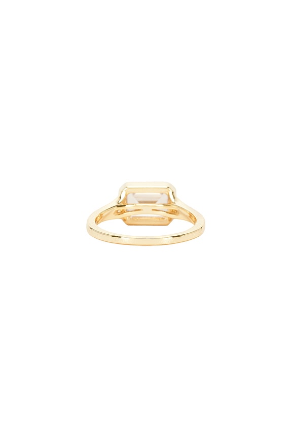 Emerald Cut Bezel Ring