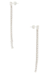 Solitaire Tennis Drop Earring