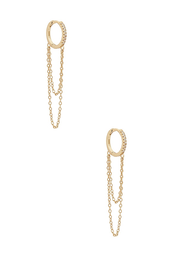 Pave Chain Huggie