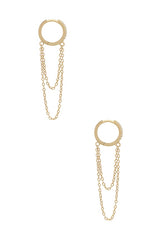 Pave Chain Huggie