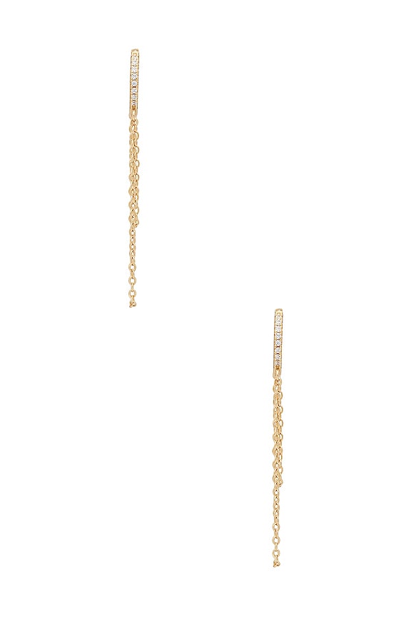 Pave Chain Huggie