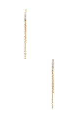 Pave Chain Huggie