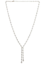 Bezel Lariat Necklace