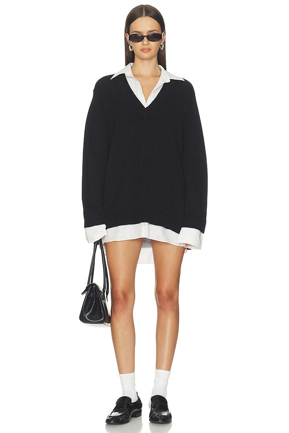 Lyle Collared Sweater Dress