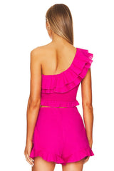 x REVOLVE Leni Ruffle Top