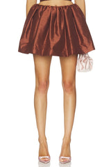 Gather-draped Mini Skirt
