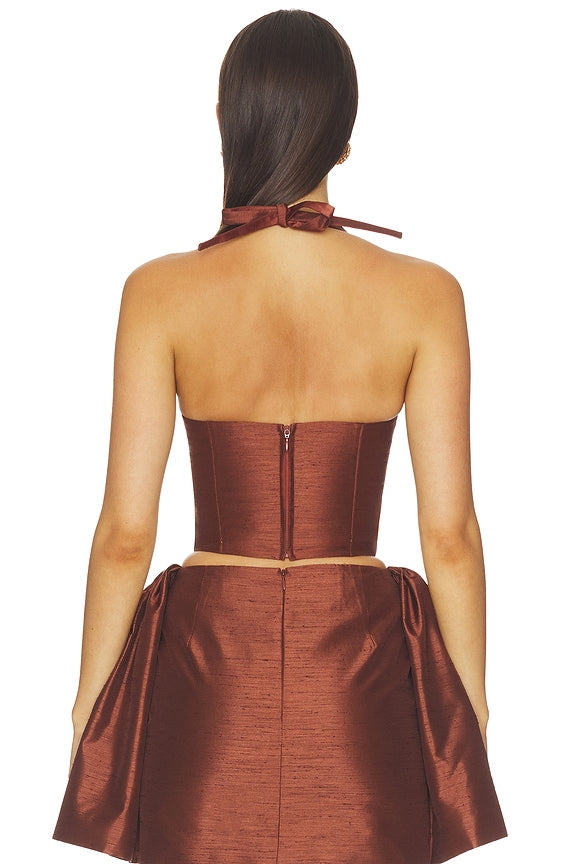 Halter Bow Tie Cami Top