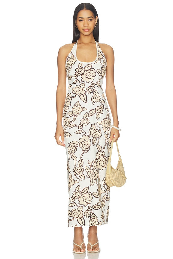 Elodie Halter Maxi Dress