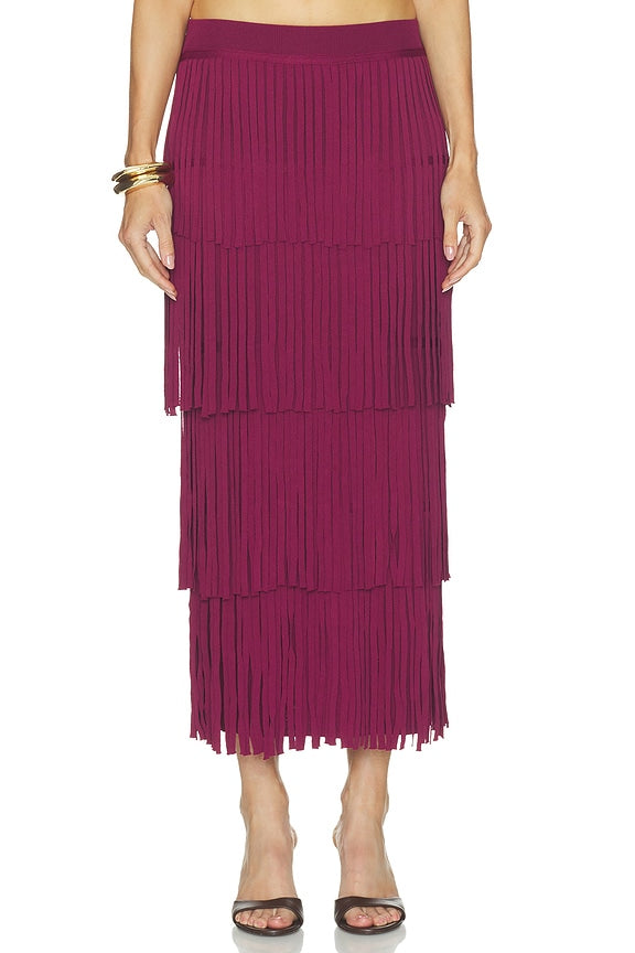 Za Za Knit Fringe Skirt