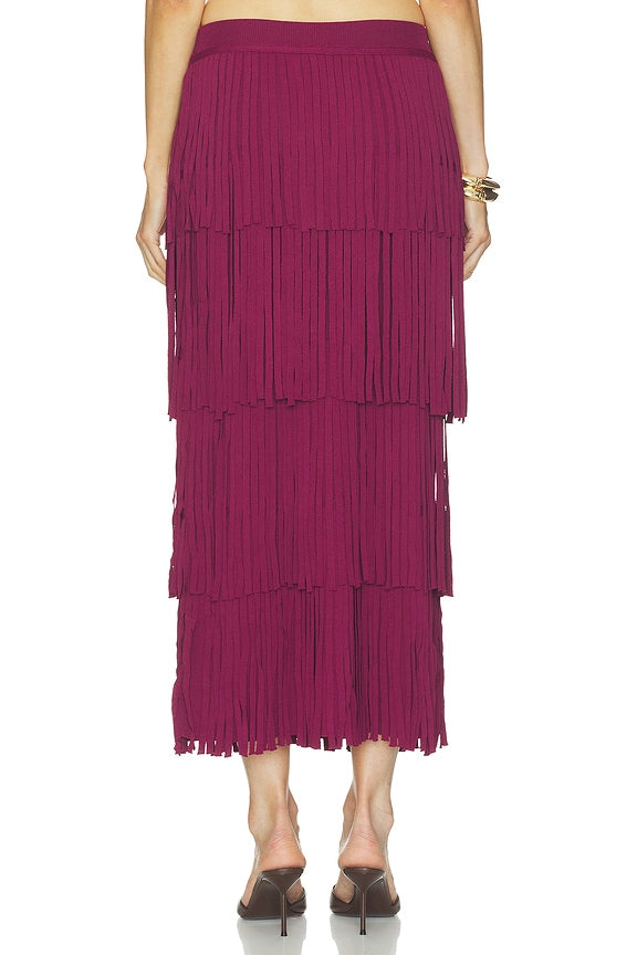 Za Za Knit Fringe Skirt