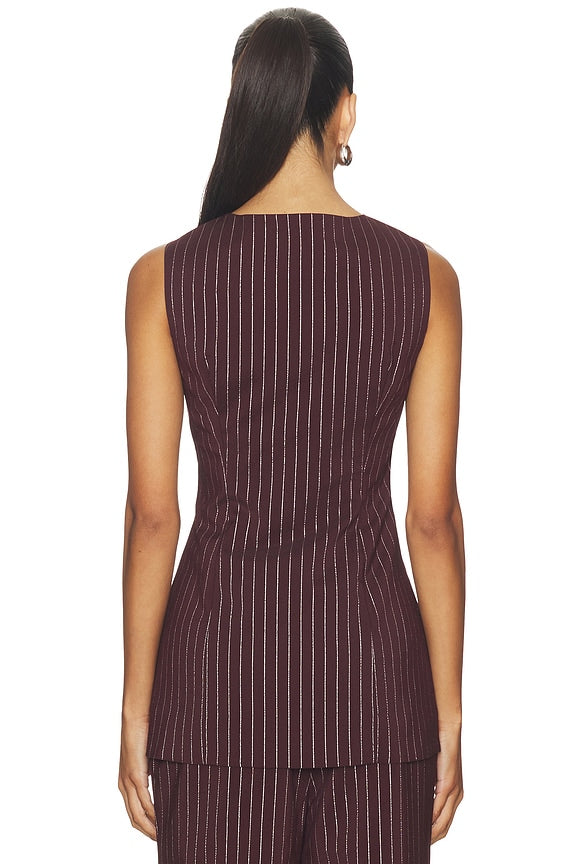 Sabine Pinstripe Vest