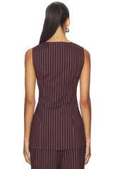 Sabine Pinstripe Vest