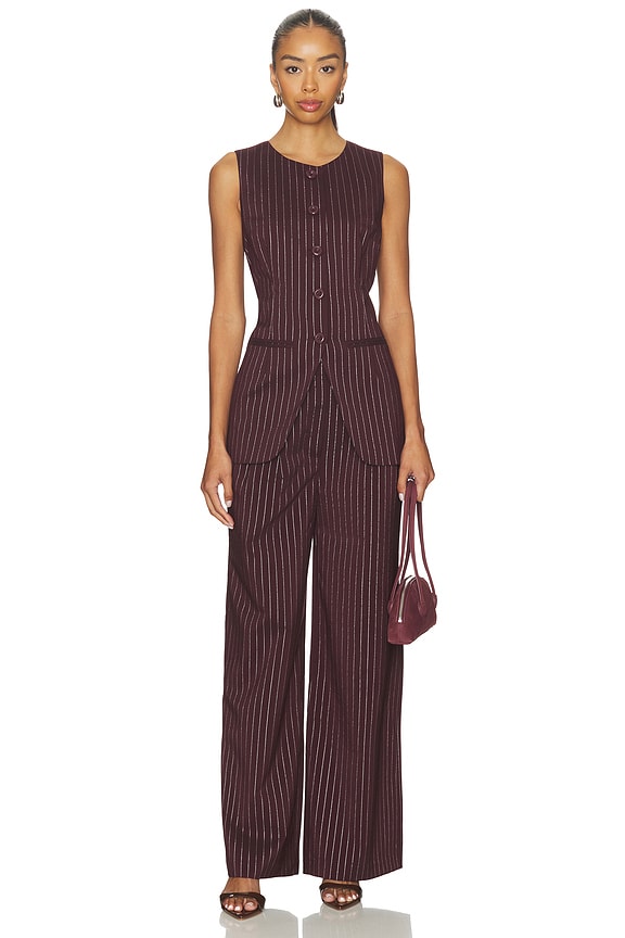 Sabine Pinstripe Vest
