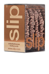 Skinny Scrunchies 4 Pack In Light Brown