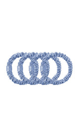 Pure Silk Skinny Scrunchies Set Of 4