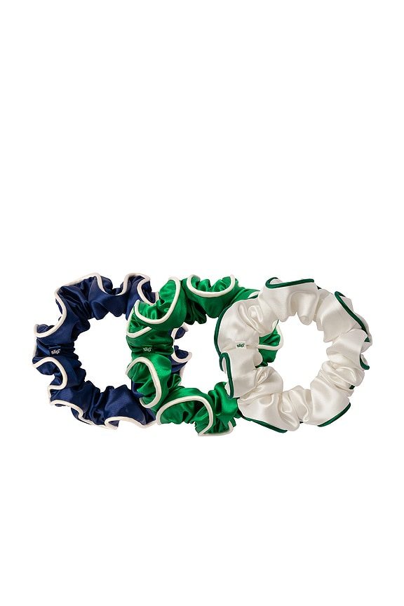 Pure Silk Large Scrunchies Set Of 3