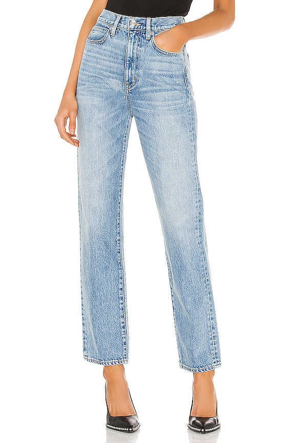 London High Rise Straight Jeans