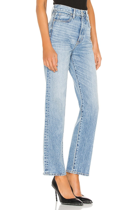 London High Rise Straight Jeans