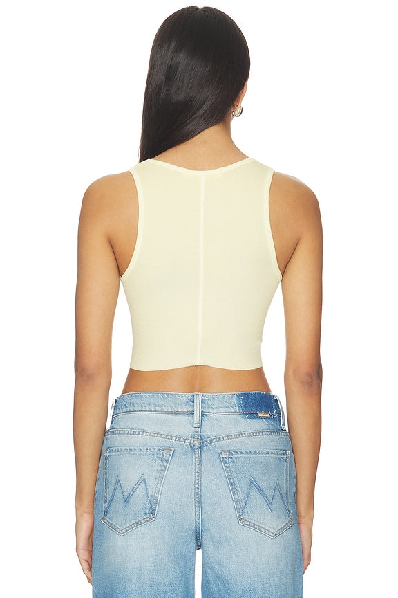 Cropped Rib Tank Top