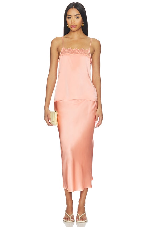 Miranda Bias Cut Pull On Skirt