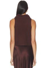 Saige Cropped Turtleneck Top