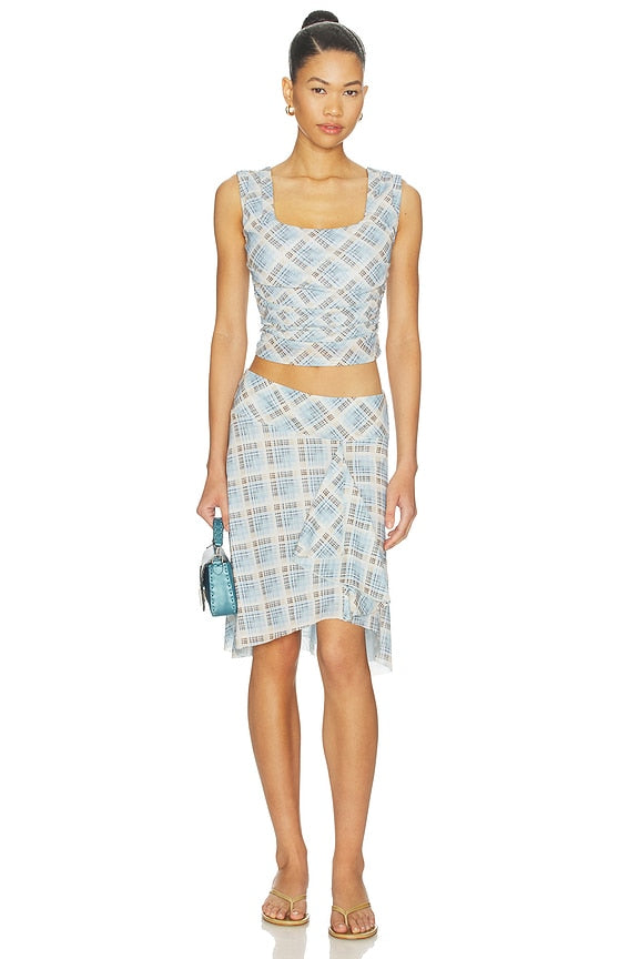 Novalyn Plaid Skirt