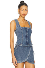 Dawn Denim Bodice Top