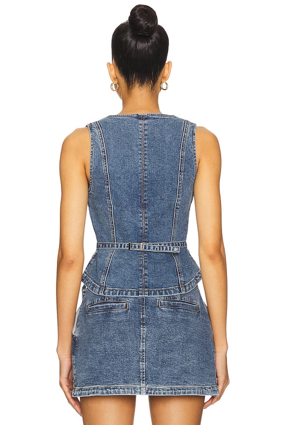 Dawn Denim Bodice Top