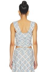 Novalyn Plaid Top