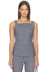 Ponte High Neck Tank Top