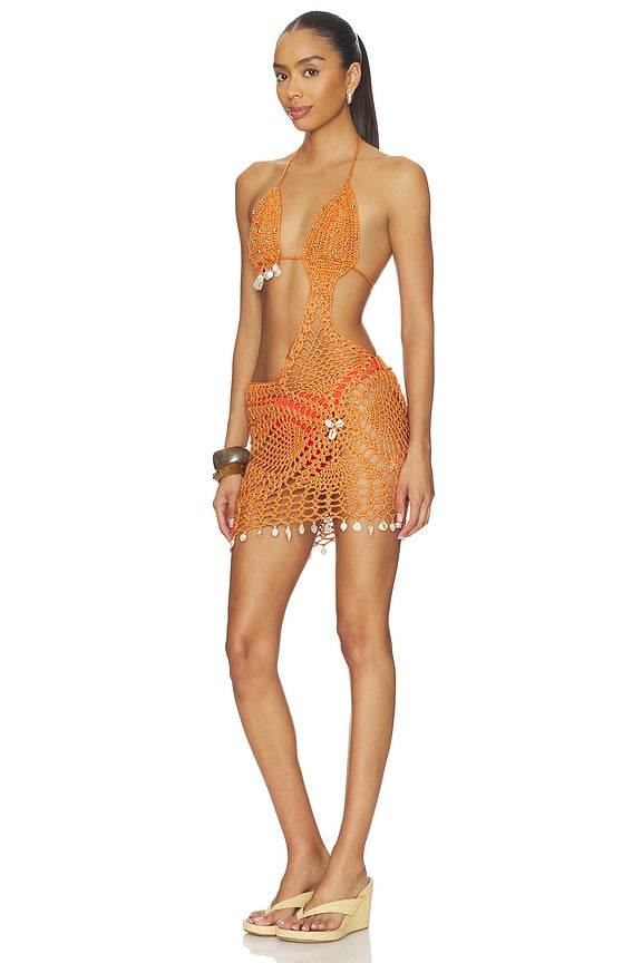Regan Crochet Mini Dress