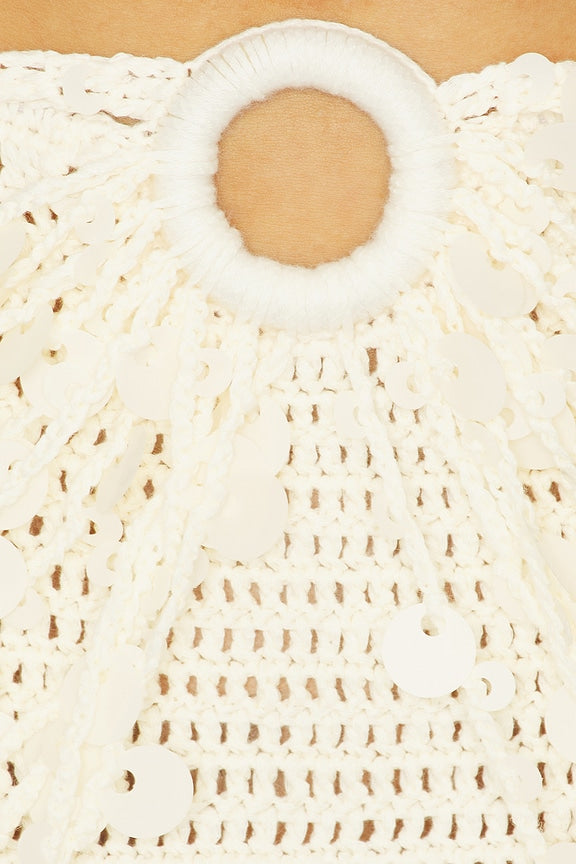 Solenne Crochet Mini Skirt Set