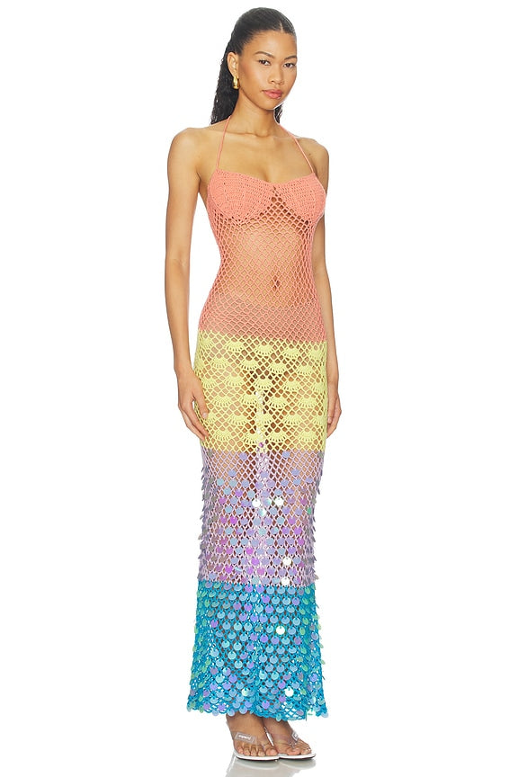 Hildie Crochet Maxi Dress