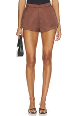Jacinth Satin Hot Short