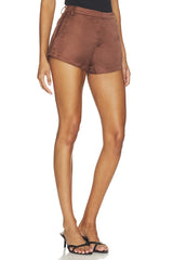 Jacinth Satin Hot Short